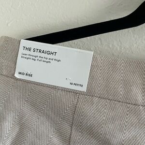 Ann Taylor Herringbone Straight Leg Pants